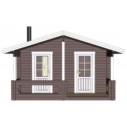 Sauna Sulo - Mallinnuskuva edestä