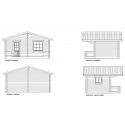 Vierasmökki Rento Max - Julkisivut