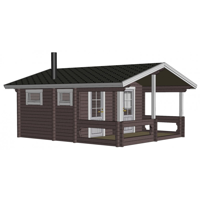 Sauna Mieto -  Mallinnus etuvasen