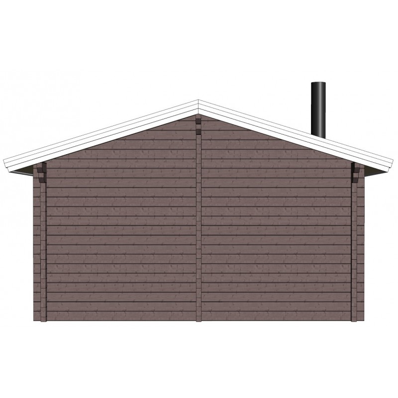 Sauna Mieto -  Mallinnus takaa