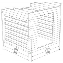 Puuliiteri Salomaa - Kehikon 3D-Malli