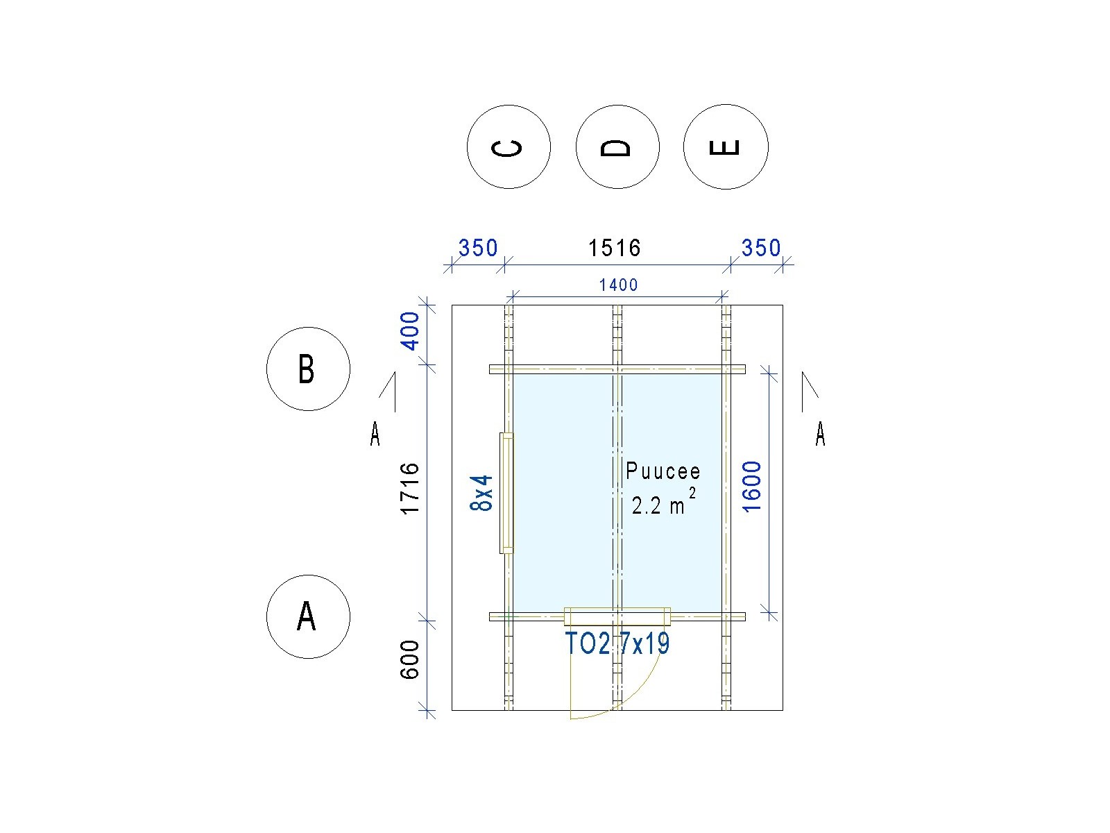 Puucee harjapukki - Pohjakuva