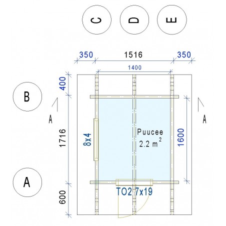 Puucee harjapukki - Pohjakuva