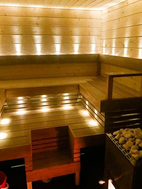 Sauna Havu - Kuvaa saunan lauteista