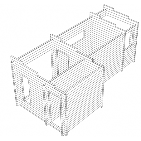 Sauna Pisara - Hirsikehikon 3D malli