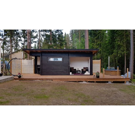 Sauna Pisara - Asiakkaan ottama valokuva rakennusprojektin edetessä