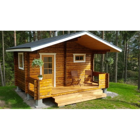 Hirsikehikko, sauna Rento Plus sivuikkunalla, 70 mm