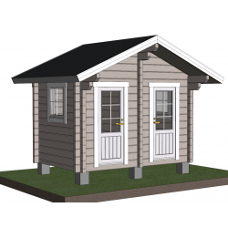 Hirsikehikko Parivarasto Käpy 90x195 - 3D-Mallinnuskuva