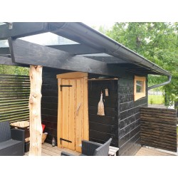 Pikkusauna Sisu - muutosmalli lohenpyrstösalvoksella