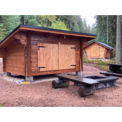 Laavu Loiste, 90x195, hirsikehikko