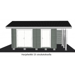 Parivarasto Harjaheikki 15 - Sivukatoksellinen malli