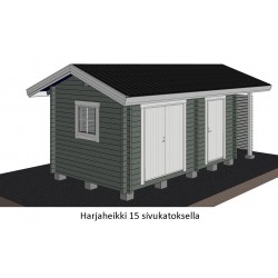 Parivarasto Harjaheikki 15 - Sivukatoksellinen malli