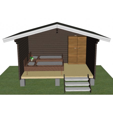 Vierasmökki Koskelo - Sisustusesimerkki 