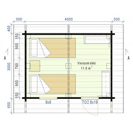 Vierasmökki Koskelo - Pohjakuva