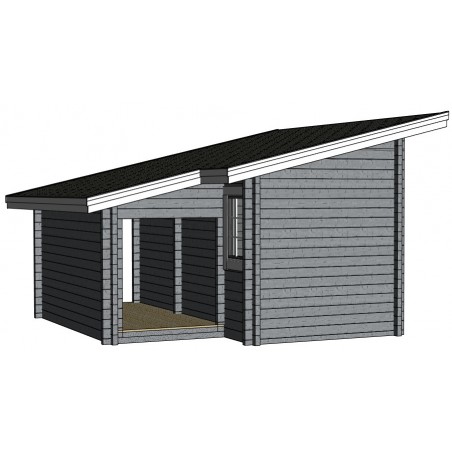 Varastorakennus Kelkkakettu - 3D kuva