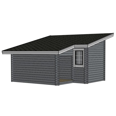 Varastorakennus Kelkkakettu - 3D kuva