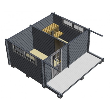 Rento Max - Sovittu malli - Vaakaleikkaus