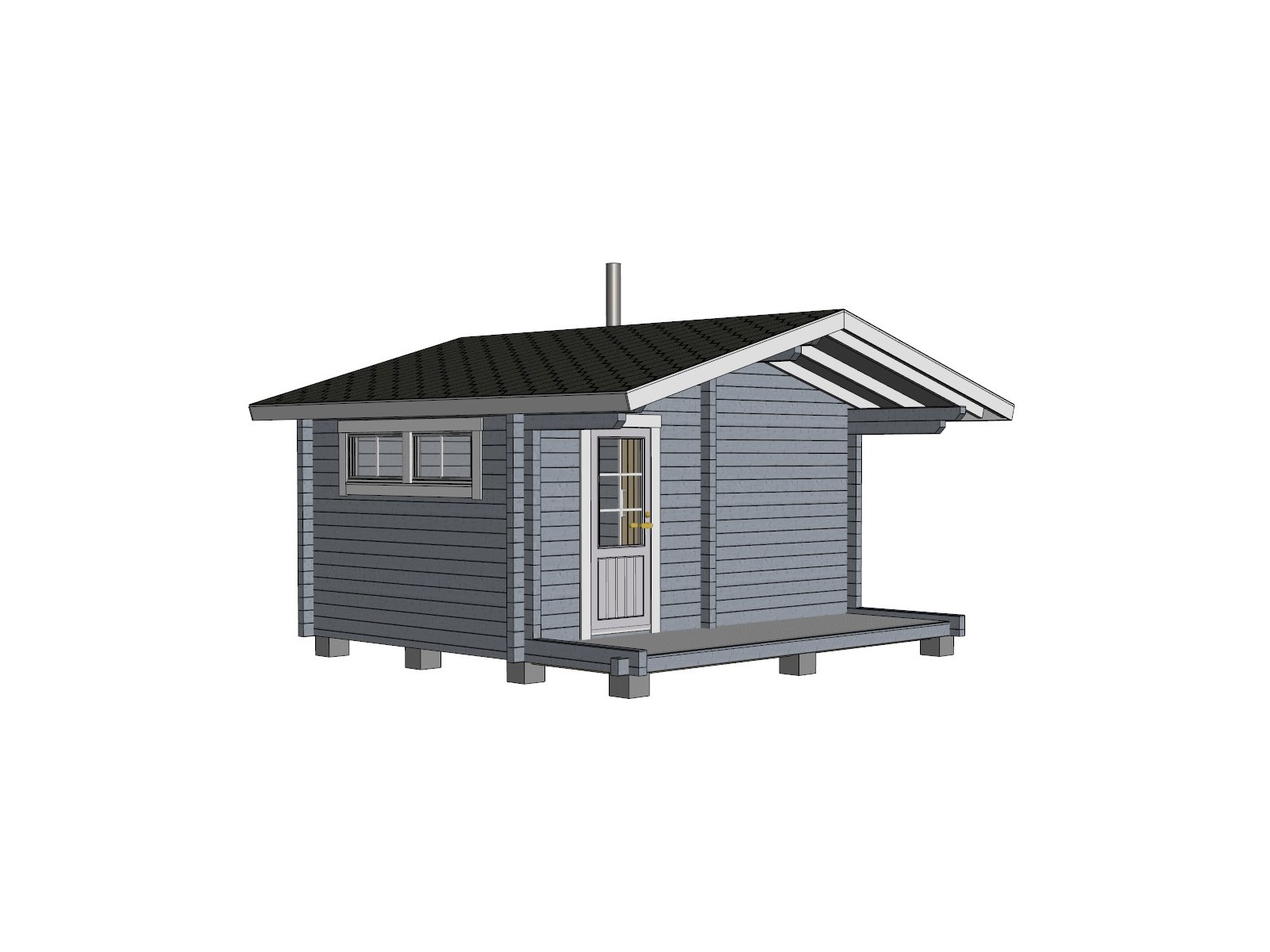 Rento Max - Sovittu malli - Mallinnuskuva etuvasemmalta